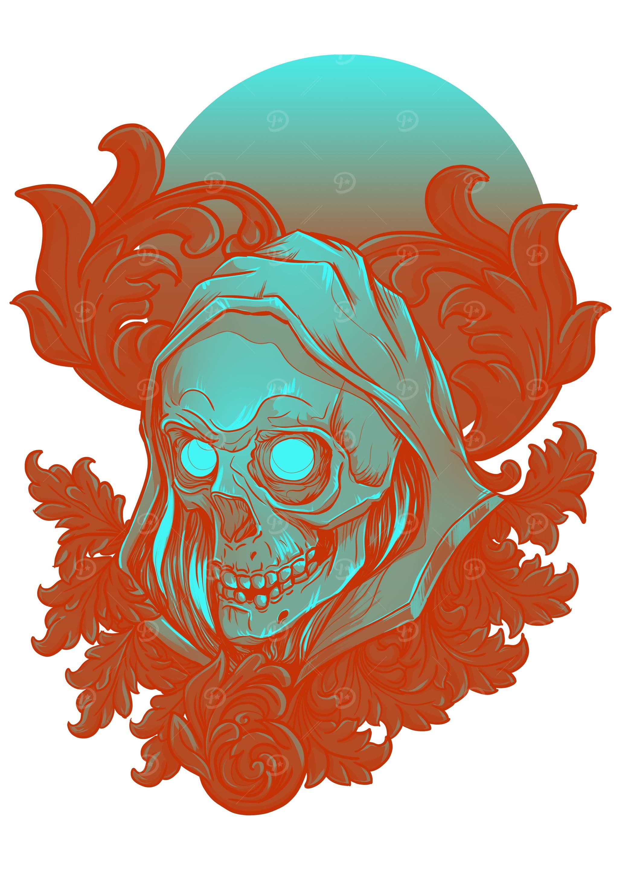 Hooded Enigma Skull