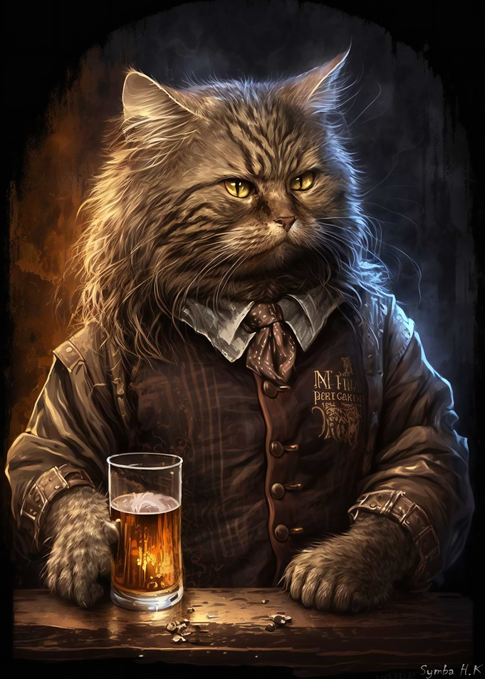 The Whiskey Bar Dandy Cat