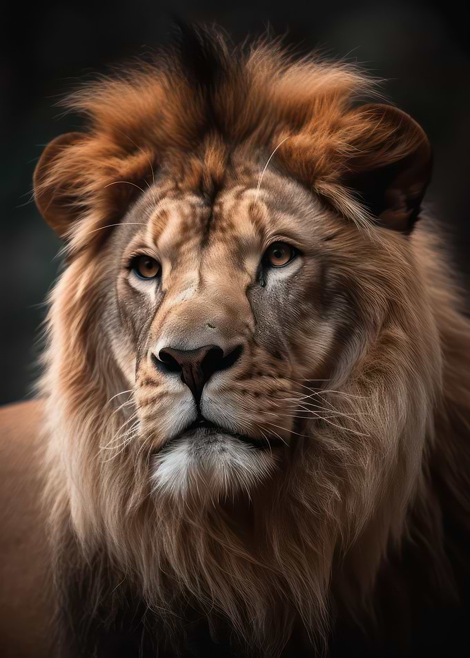 Graceful lion