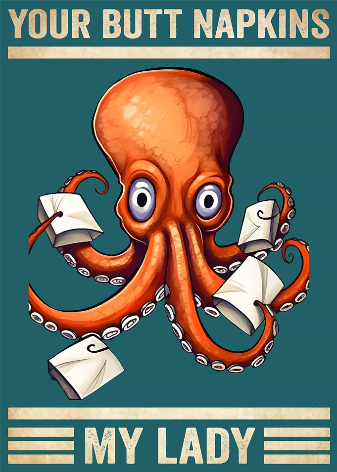 Octopus Your Butt Napkins