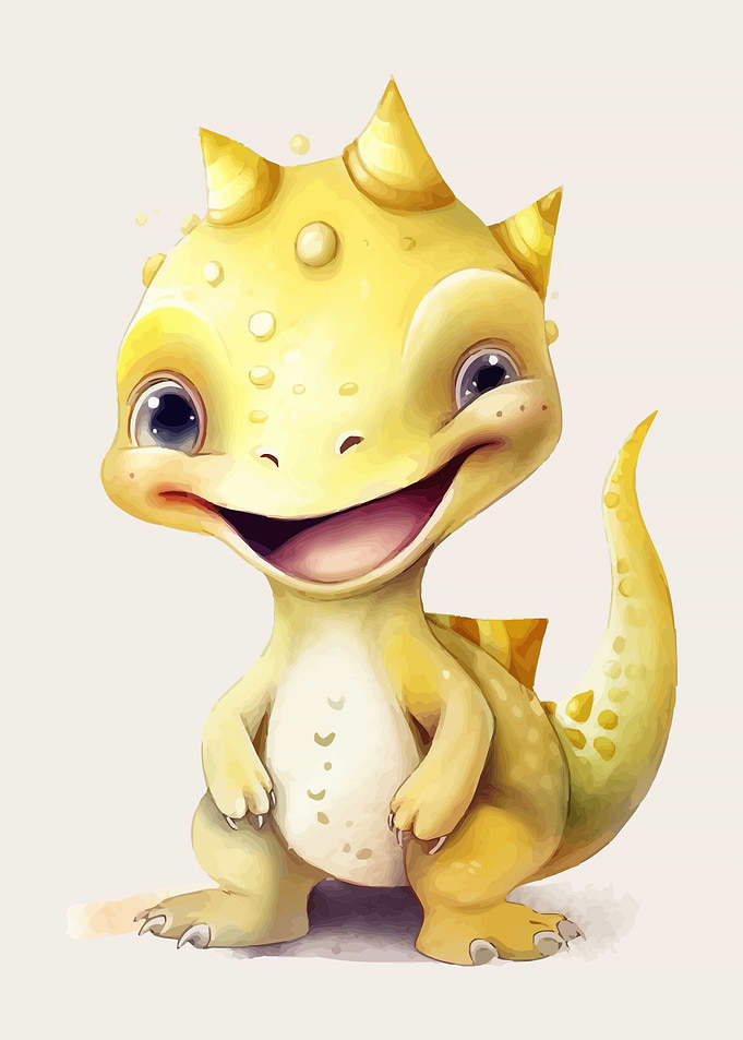Dragon in 3d style
