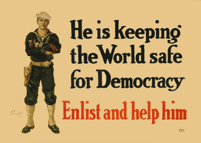 WW1 Enlist poster