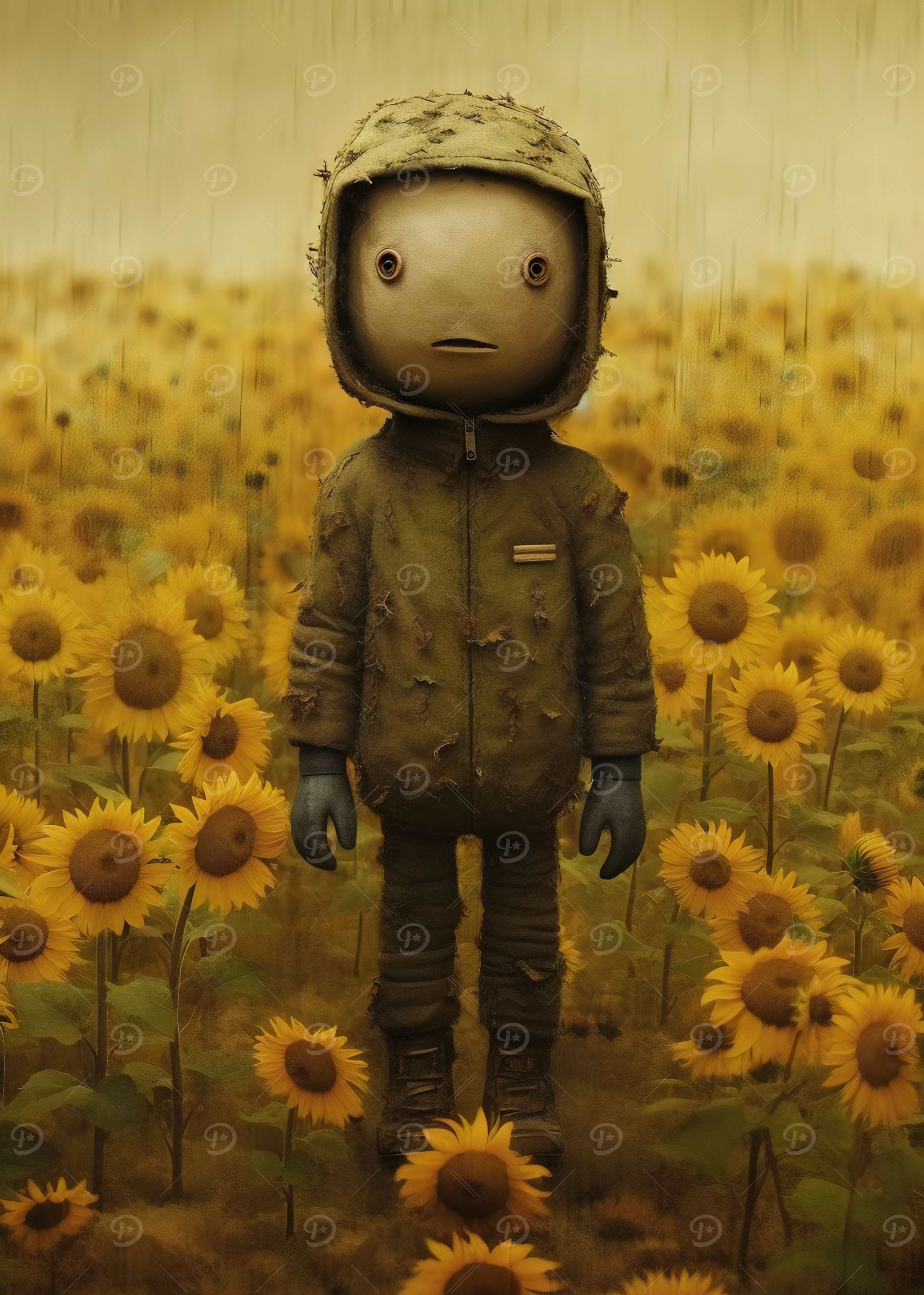 Toy in a meadow