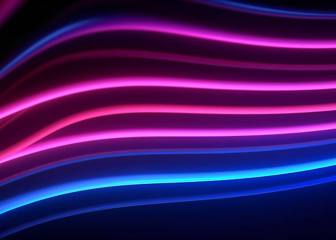 Neon pink blue colors