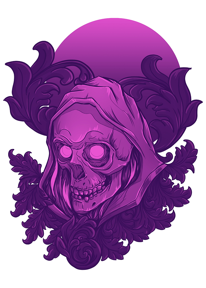 Hooded Enigma Skull