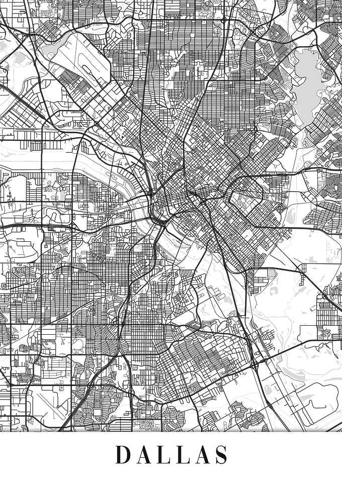 Dallas White Map