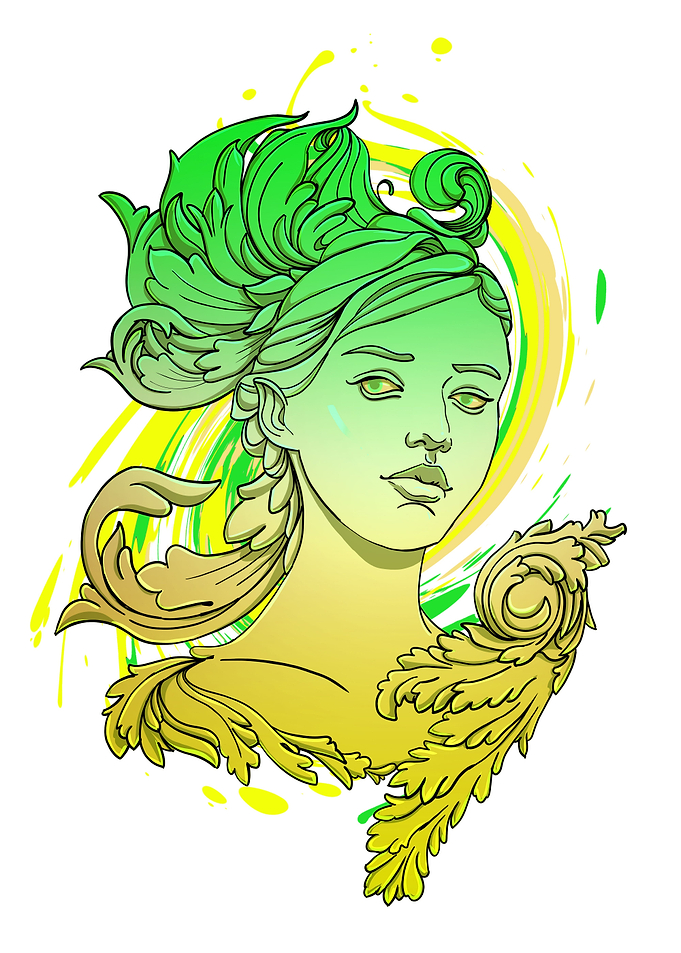Colorful Vapor Venus Girl