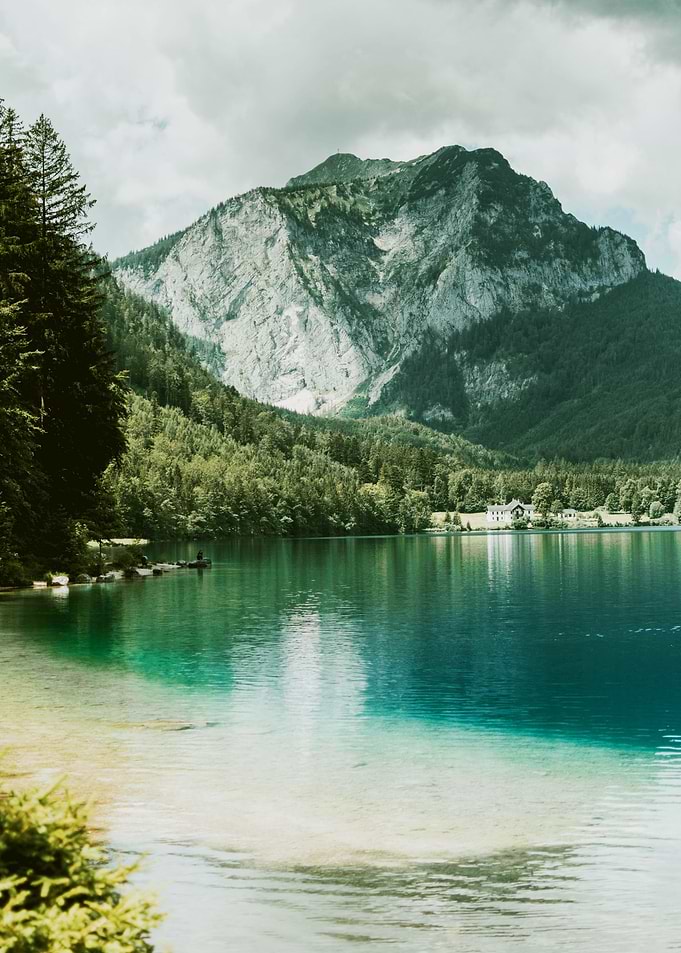 MOUNTAIN BEHIND THE LAKE