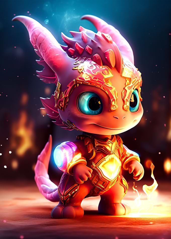 Baby dragon neon