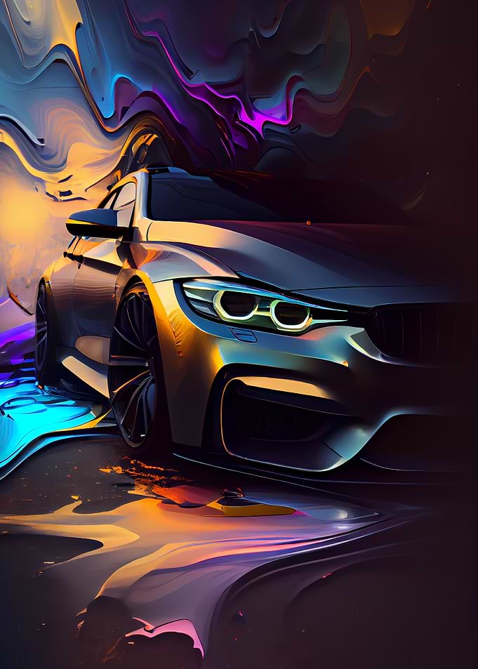 BMW M4 Neon Liquid