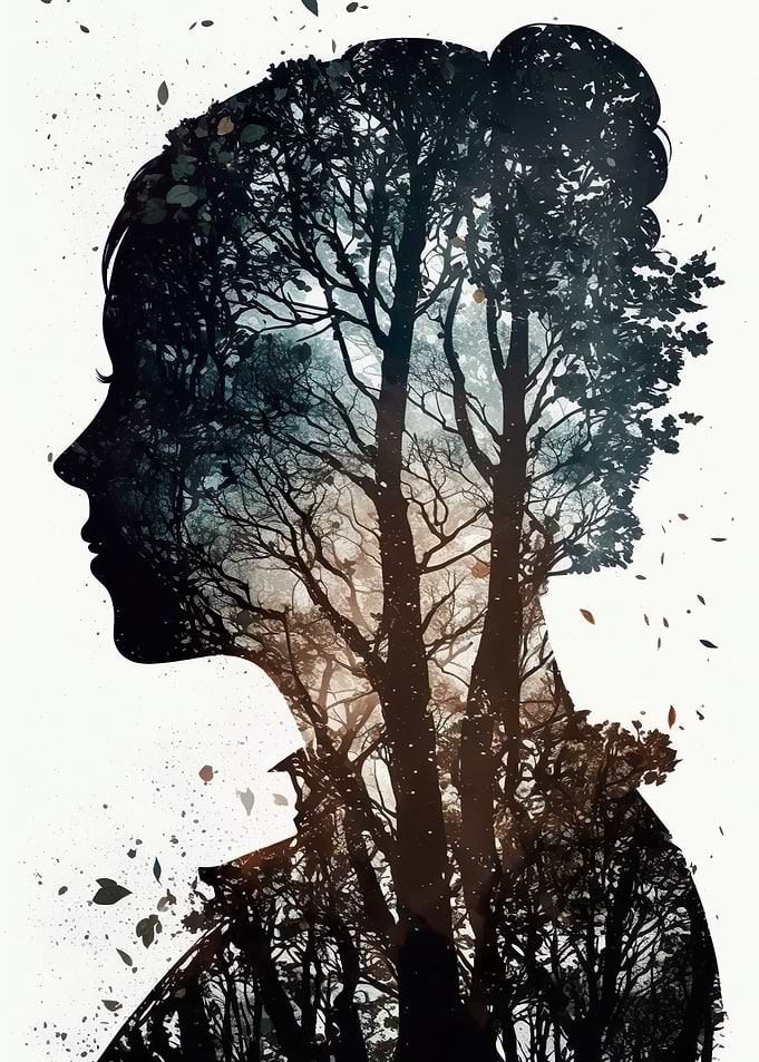 Nature Girl Silhouette