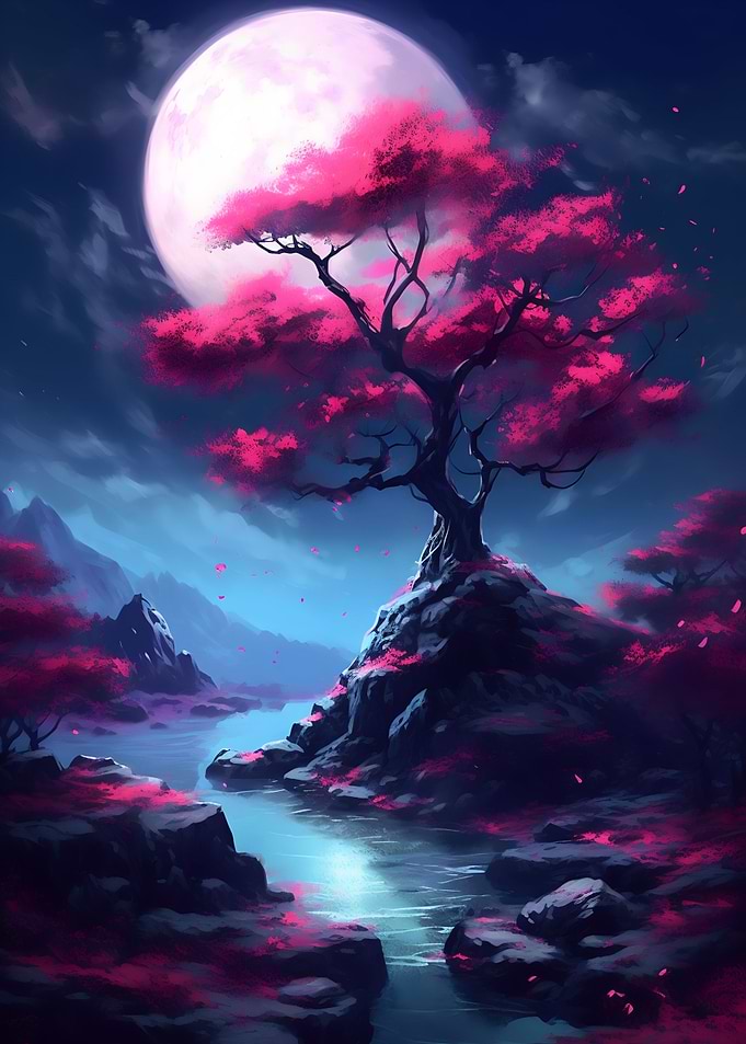 Cherry Blossom River