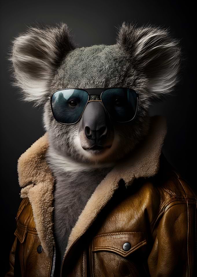 cool koala modern art