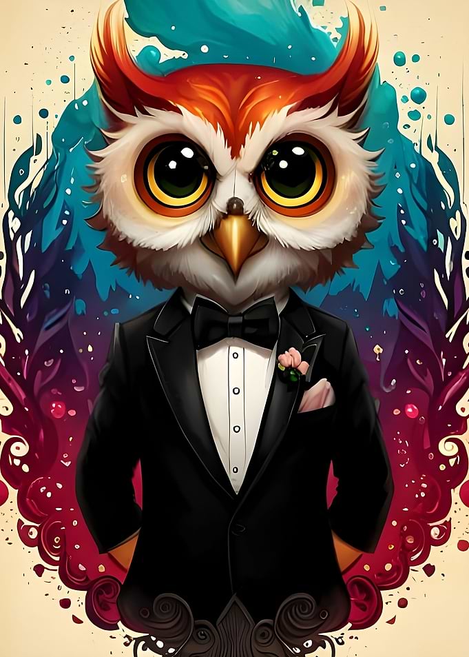 Tuxedo Owl