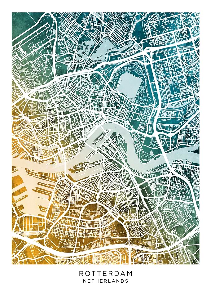 Rotterdam Netherlands Map