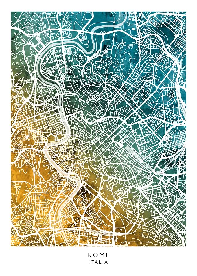 Rome Italy Map