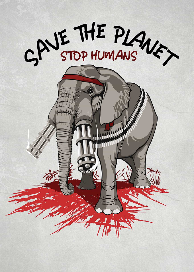 Save the planet stop huma