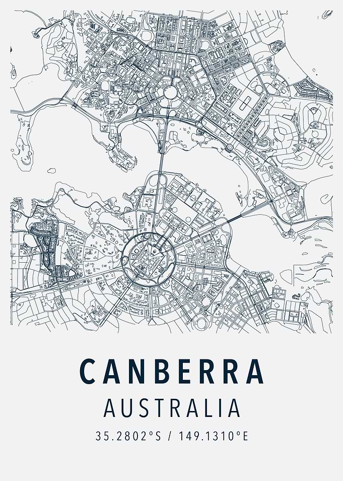canberra simple map