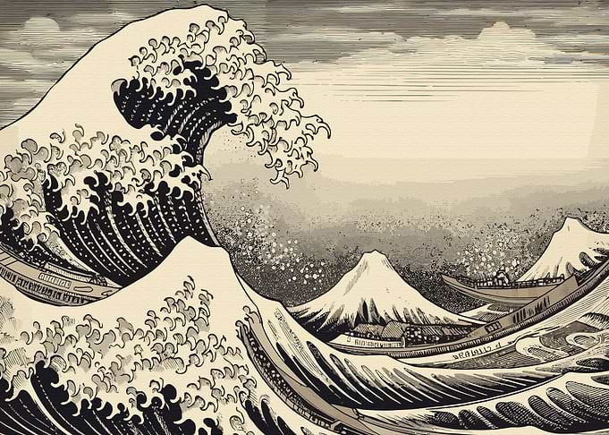 Great japanese wave