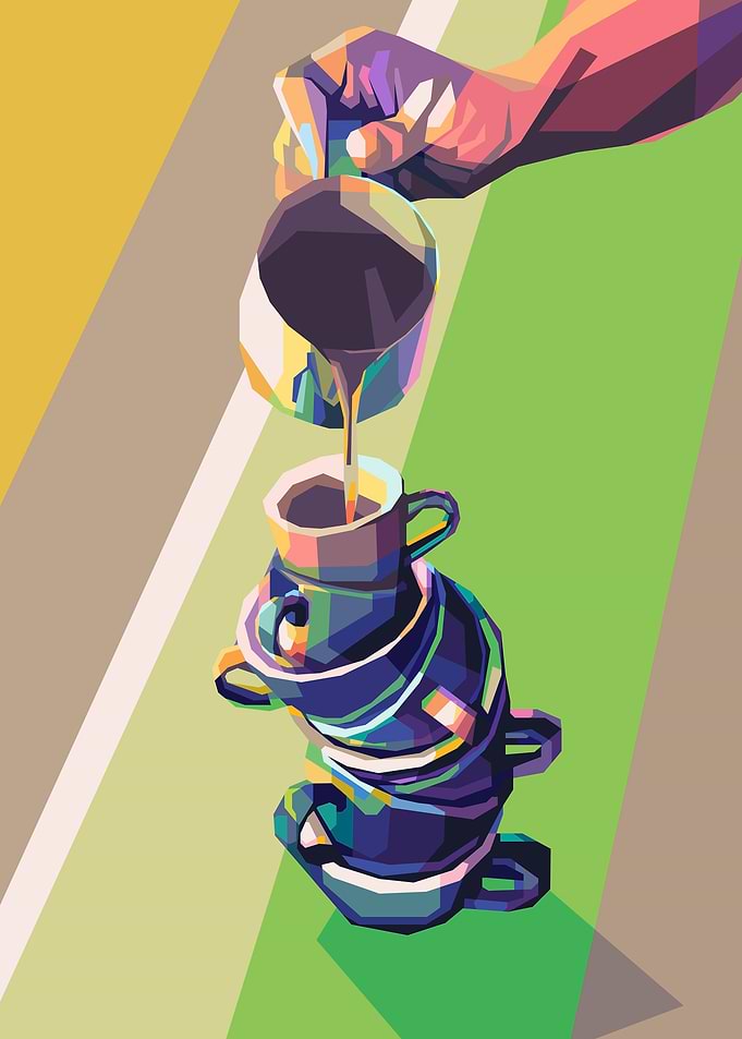 Pile of cups