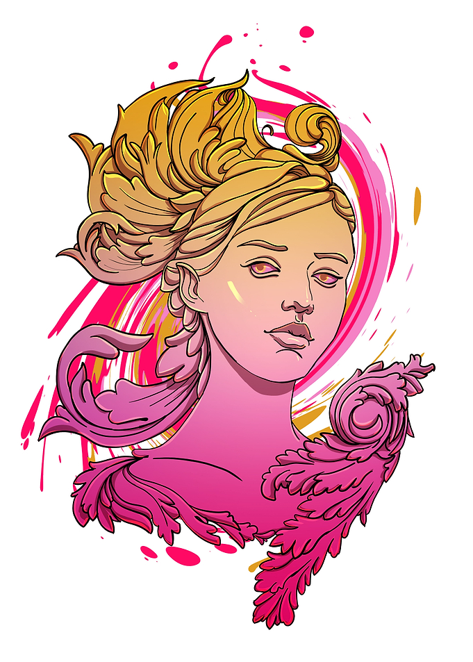 Colorful Vapor Venus Girl