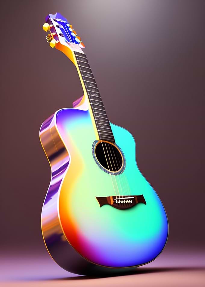 the guitar