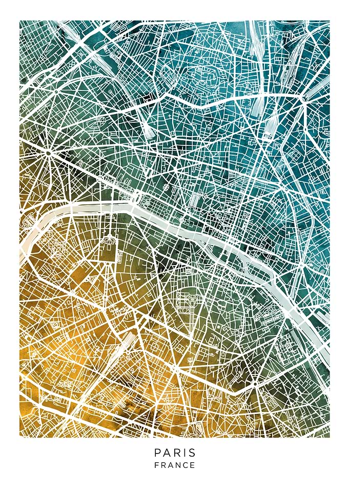 Paris France Map