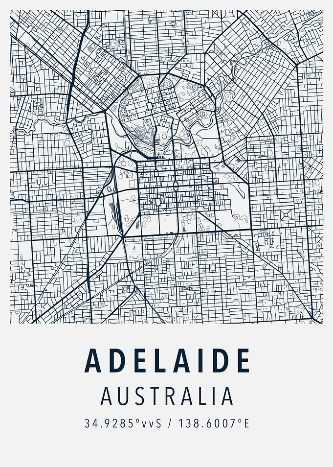 adelaide simple map