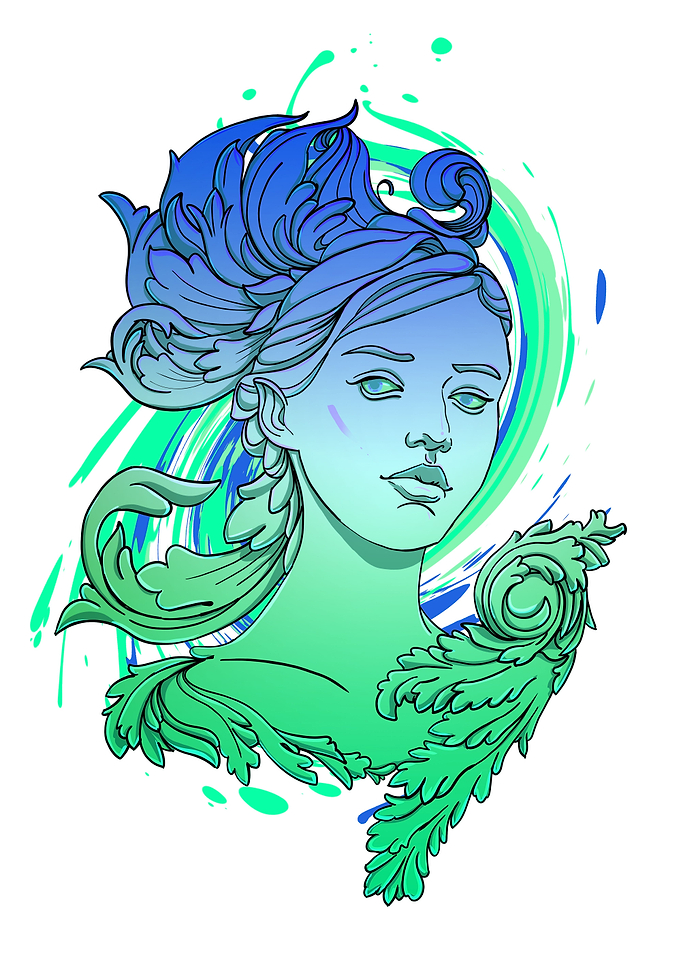 Colorful Vapor Venus Girl