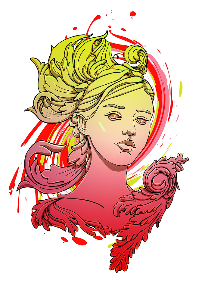 Colorful Vapor Venus Girl