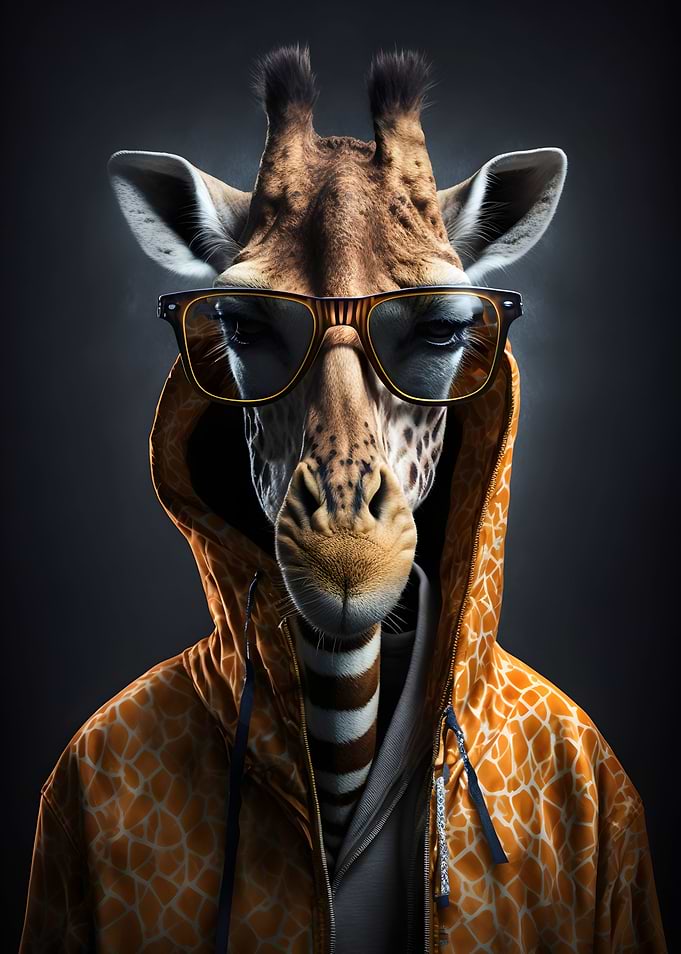 cool Giraffe modern art