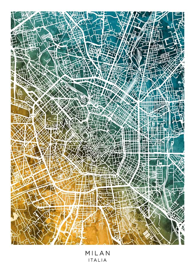 Milan Italy Map