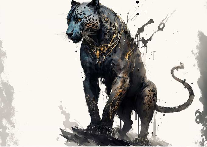 leopard painting