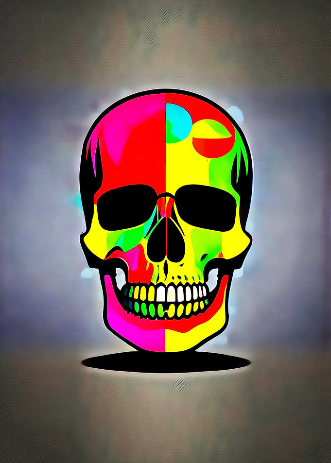 color skull