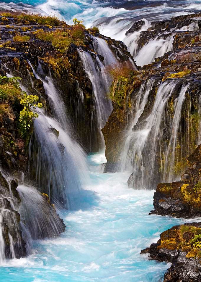 Bruarfoss Waterfall