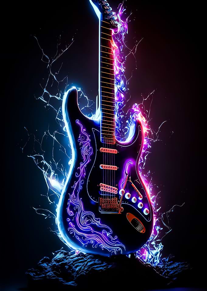 guitar neon