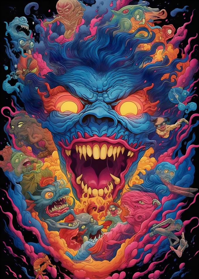 Psychedelic Kaiju