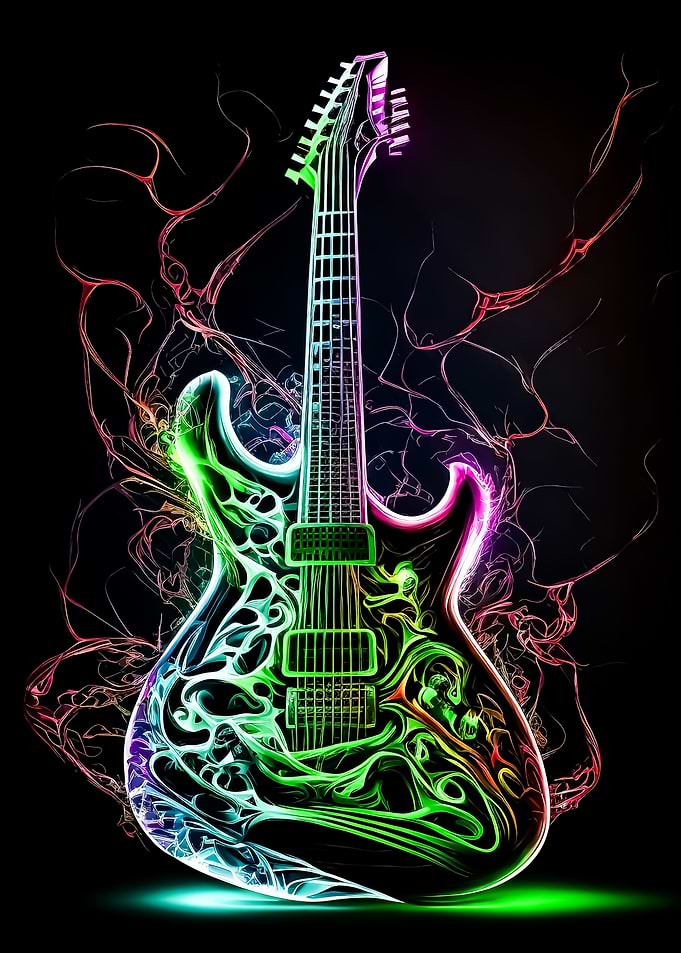 guitar neon