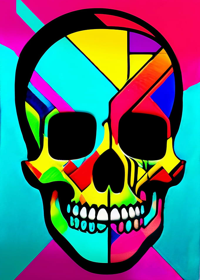 puzzle skull