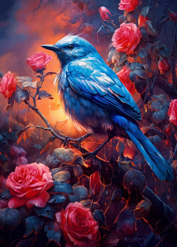 Cute Little Blue Bird