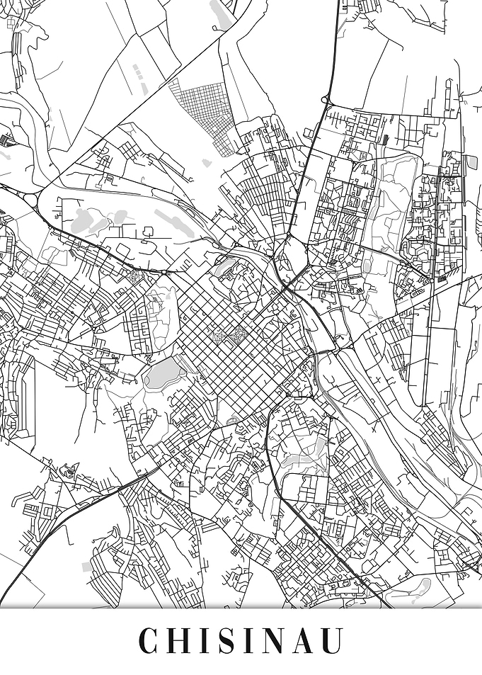 Chisinau White Map