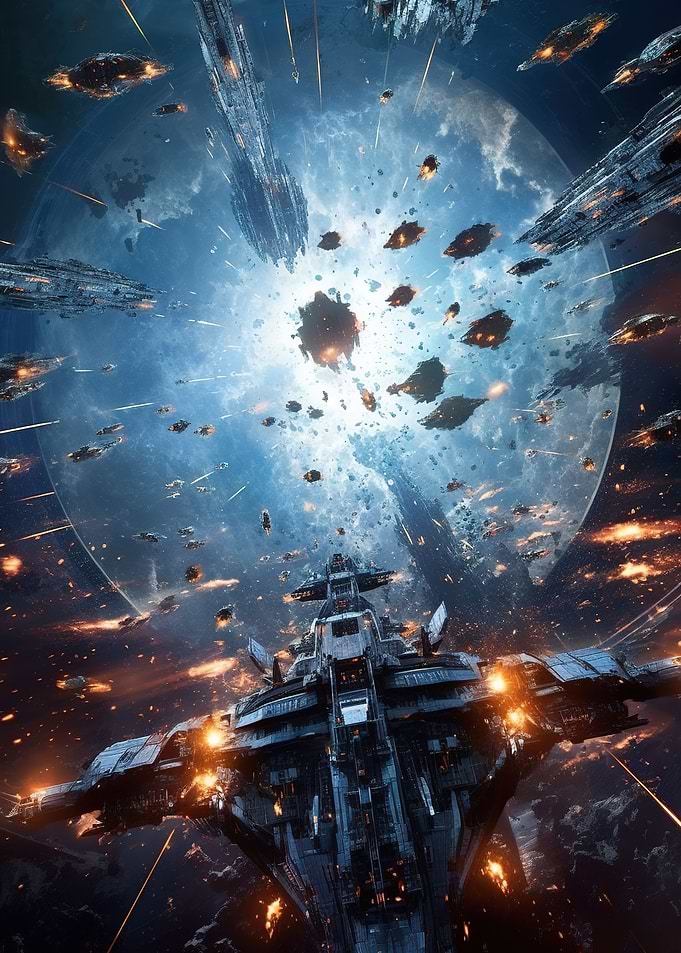 Outer space battlefield