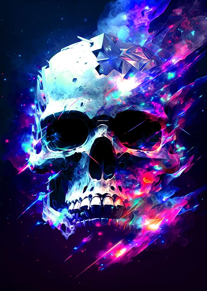 Skull Colorful
