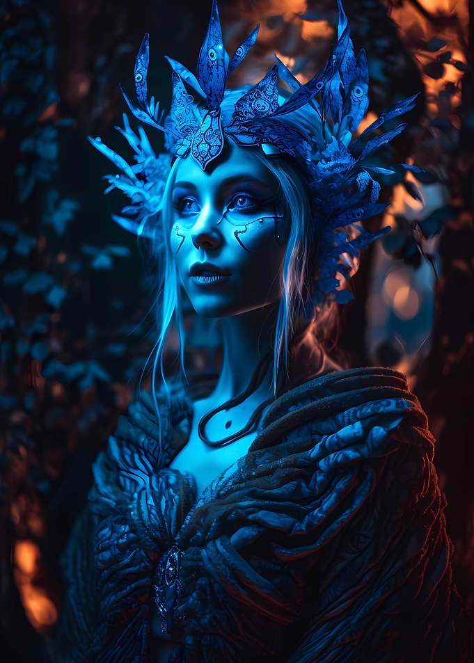 Blue forest enchantress