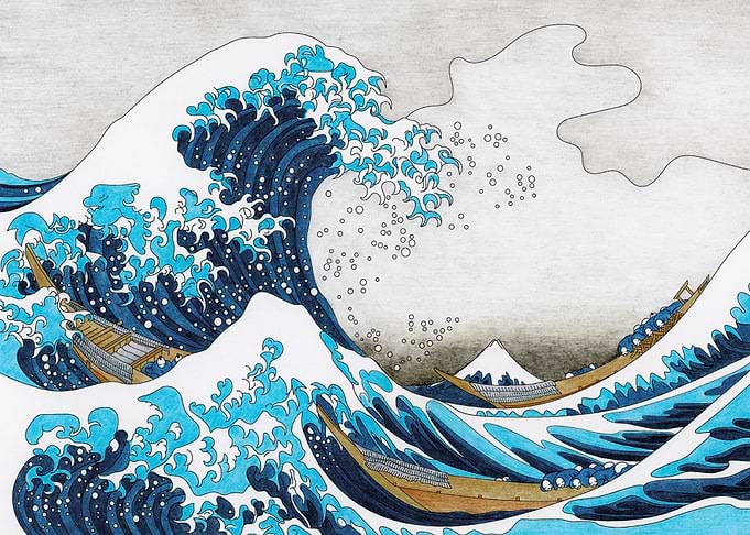 Katsushika Hokusai Wave