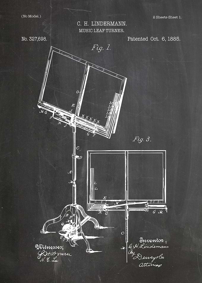 Music Leaf Turner patent