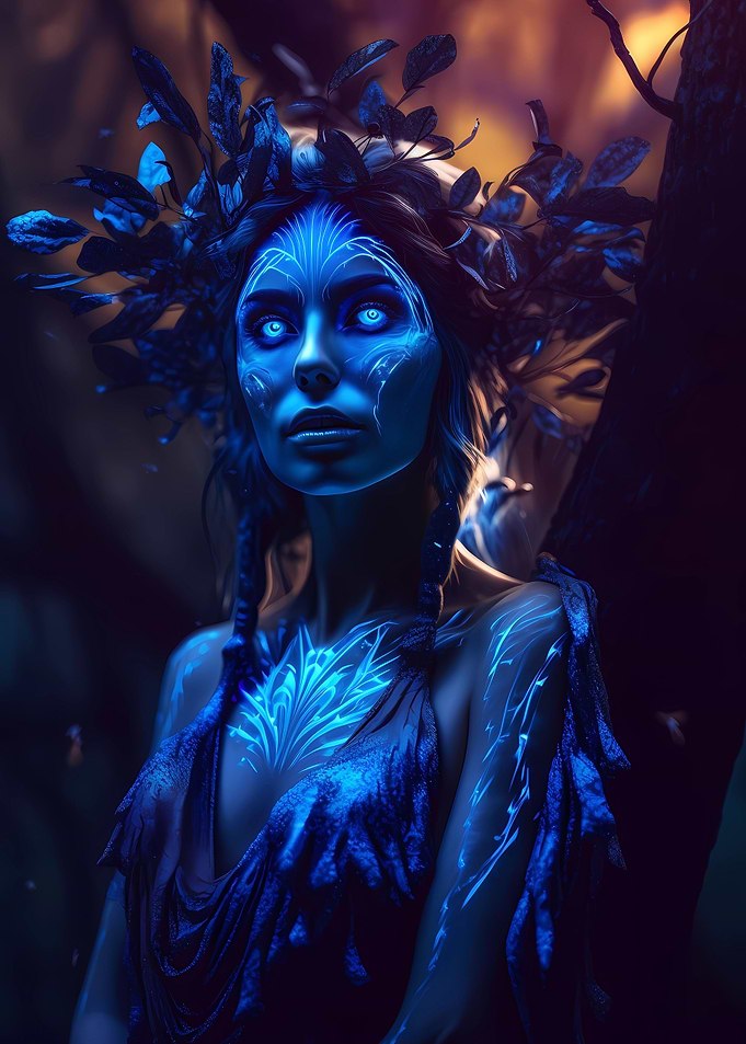 Blue forest enchantress
