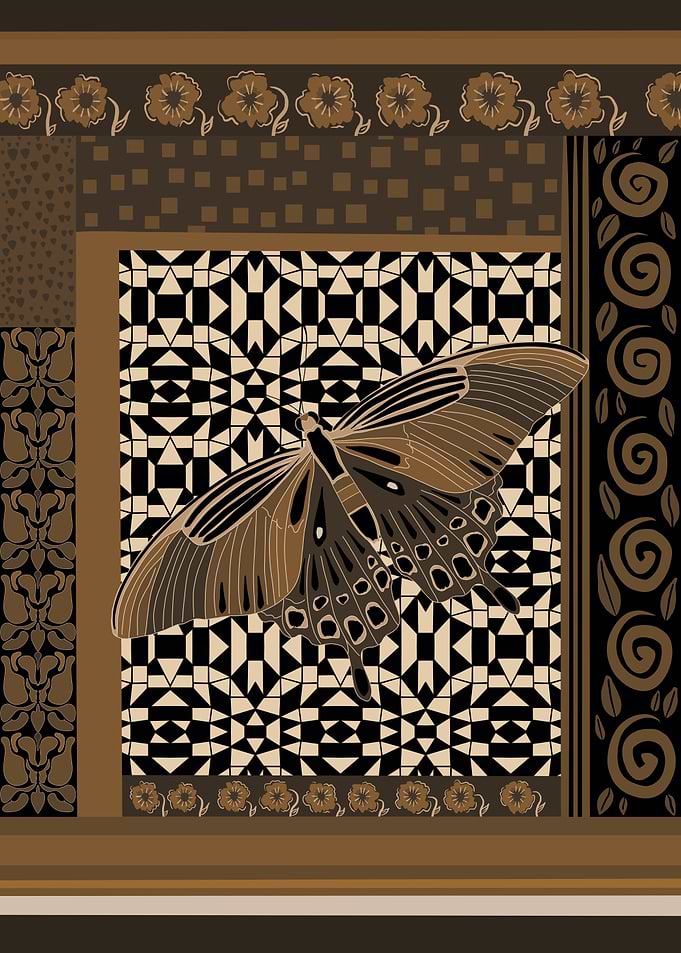 Golden Brown Butterfly