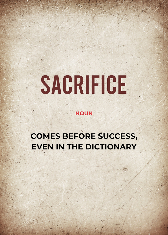 sacrifice success quotes