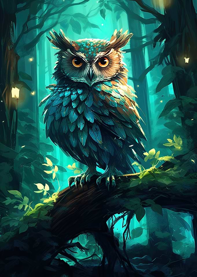 Curious owl